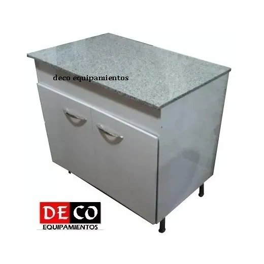 Mueble De Cocina 80 Cm, Granito Ciego