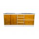 Mueble Y Mesada De-granito 1.80 Largo Frente Pino C/ollero