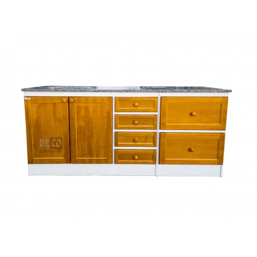 Mueble Y Mesada De-granito 1.80 Largo Frente Pino C/ollero