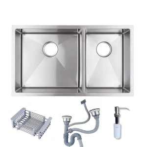 Pileta Acero Inox. Pileta Y Media 78x43