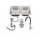 Pileta y mediae Acero Inox+ Valvulas ,sifon, monocomando 