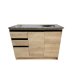 Mueble Cocina Mdf 120 Cm, Granito Y Pileta 