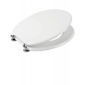 Tapa Laqueada MADERA MDF Para Inodoro Oval 