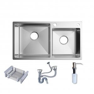 Pileta Acero Inox. Pileta Y Media Calidad Industrial 304