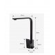 Monomando Cocina Mesa Acero Inox 304 Negro Mate