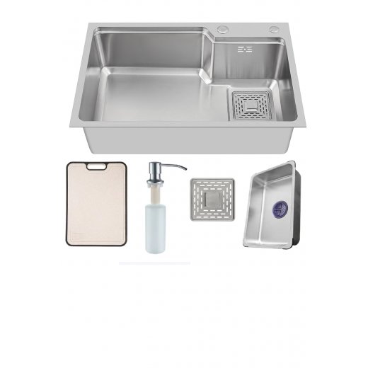 Pileta Acero Inox Satinado 304 ,C/accesorios Deco.