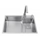 Pileta Acero Inox Satinado 304 ,C/accesorios Deco.