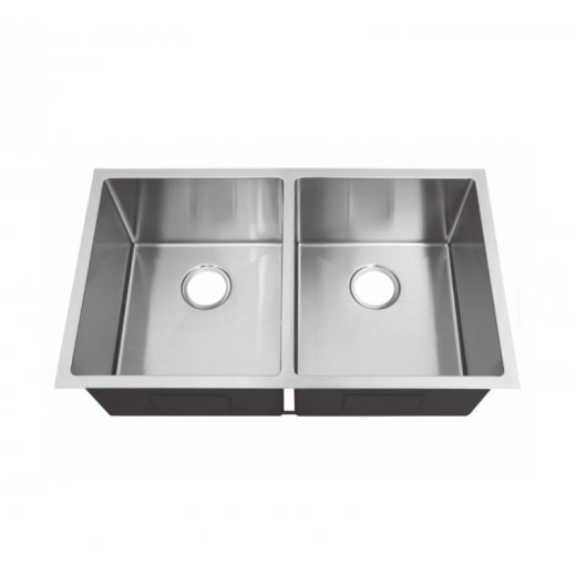 Pileta Cuadrada DOBLE Acero Inox.201