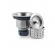 Pileta Simple Acero 60 x 45 Cuadrada Cocina Negra 