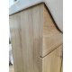 Mueble Baño Mdf , Bacha Loza 51x43x80 Armado Deco. Blanco Un Agujero Marrón Claro