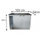 Mueble Cocina Mdf Un Metro 1.03 X 054 Con Mesada Granito
