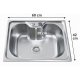  Pileta Inox Grande Simple Sobreponer 