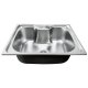  Pileta Inox Grande Simple Sobreponer 