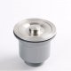 Pileta Acero Inox. Puntas Redondeada 42x36x19