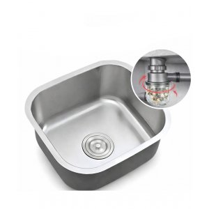 Pileta Acero Inox. Puntas Redondeada 42x36x19