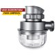 Pileta Acero Inox. Grande Puntas Redondeada 59x38x17 Cm Deco