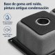  Pileta Cocina Cuadrada Acero 304 Sobreponer 70cm NEGRO