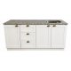 Mueble Cocina Bajo Mesada Mdf 1.60 Mts Metros Con Granito