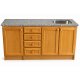 Mueble Macizo Cerejeira 1.60 Largo Con Granito
