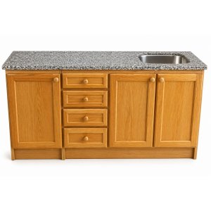 Mueble Macizo Cerejeira 1.60 Largo Con Granito