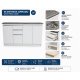 Bajo mesada MDF , granito 1.62x054x092
