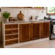 Mueble Cocina Granito Frente De Pino Lustrado