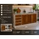Mueble Cocina Granito Frente De Pino Lustrado
